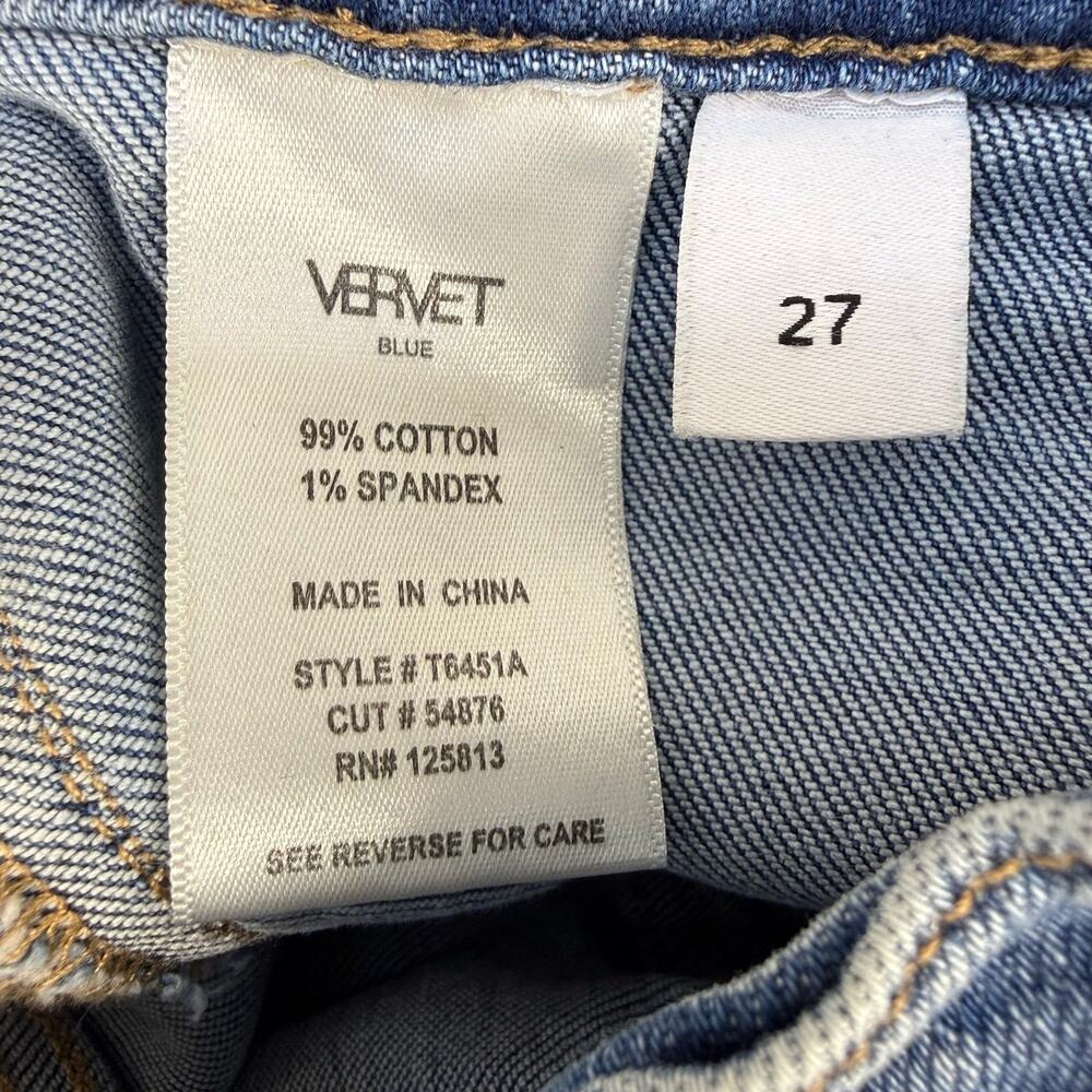 Vervet Jeans Women's 27 (4) Blue Cargo Jeans Stretch Urban Artist Boho - Picture 8 of 13